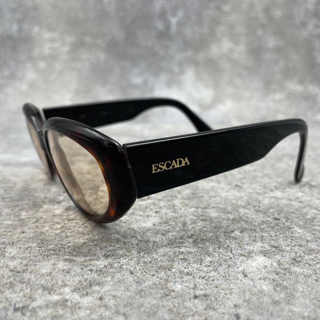 ESCADA Black Oval Sunglasses – Used, Minor Signs of Wear