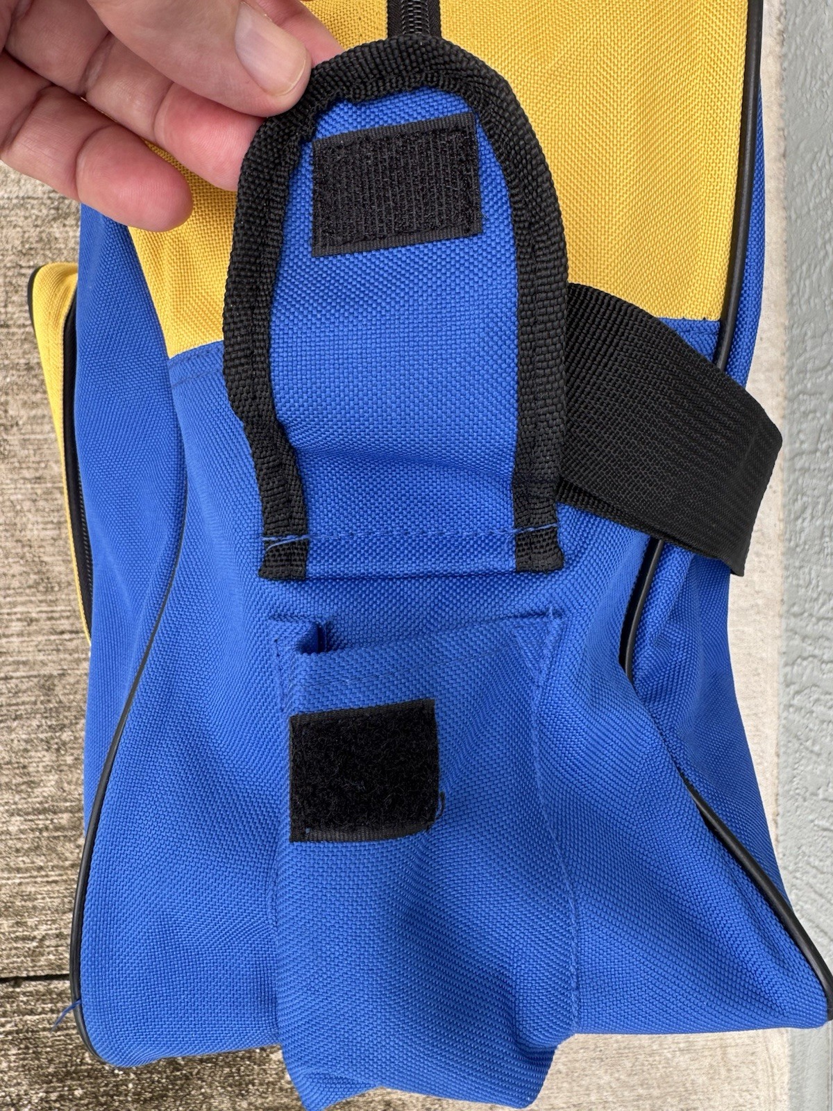 Wrangler Corral West Ranchwear Rodeo Colorblock Duffle Bag Blue Cowboy Western