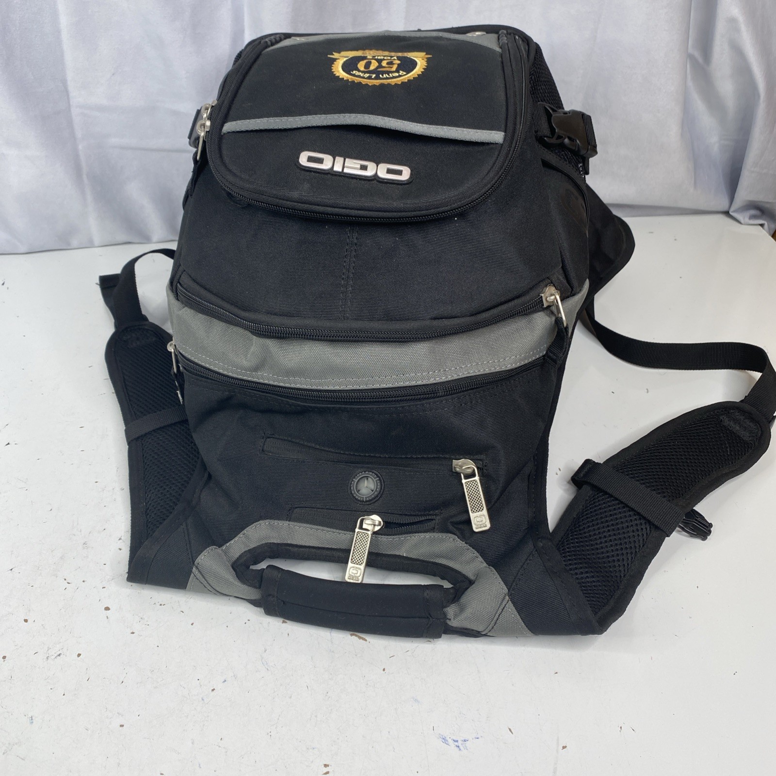 Ogio Backpack Street Fugitive Tech Specs Laptop Audio Pocket Bag PENN LINES Logo