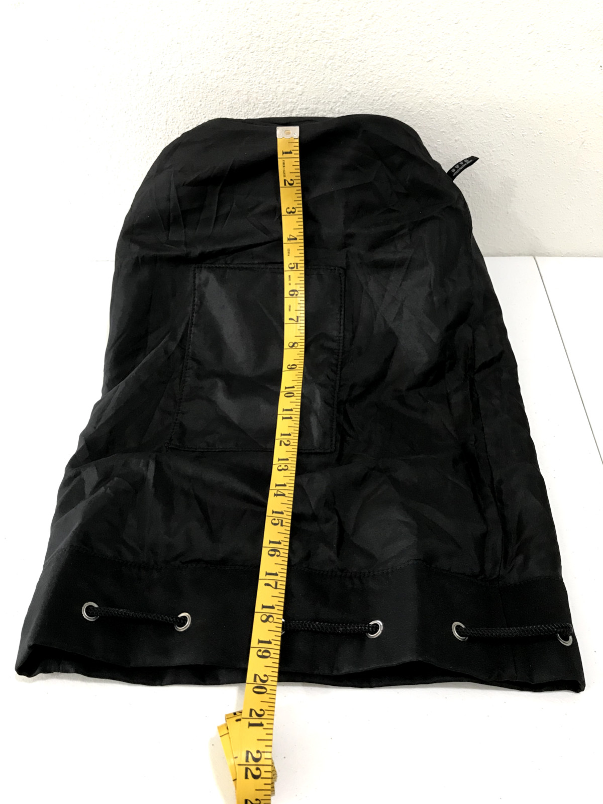 Prada Luna Rossa Extreme Black Drawstring Closure Duffel Sling Bag Shoulder