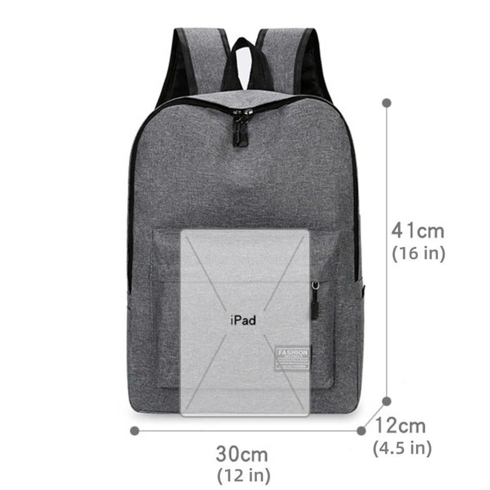 Men’s Nylon Backpack Laptop Travel School Business Casual Bookbag Daypack Bag US
