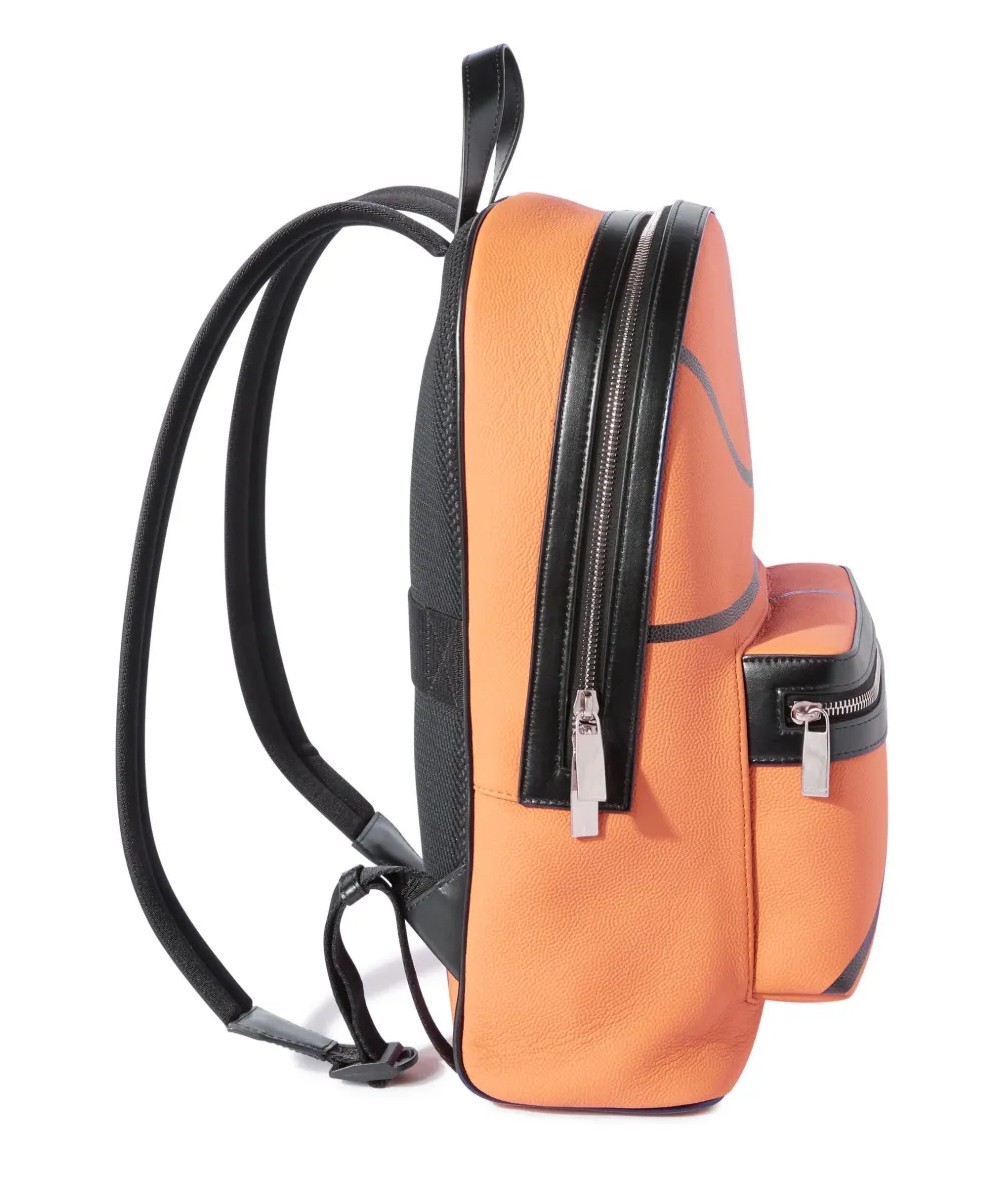 OFF-WHITE BASKET ROUND LOGO BACKPACK BAG MADE IN ITALY OMNB109F24LEA0012010