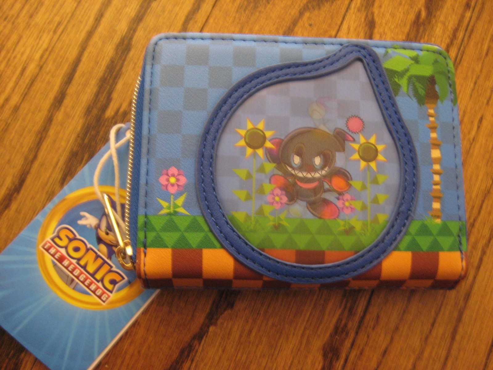 Loungefly Sonic the Hedgehog Chaos Garden Mini Backpack + Lenticular Zip Around