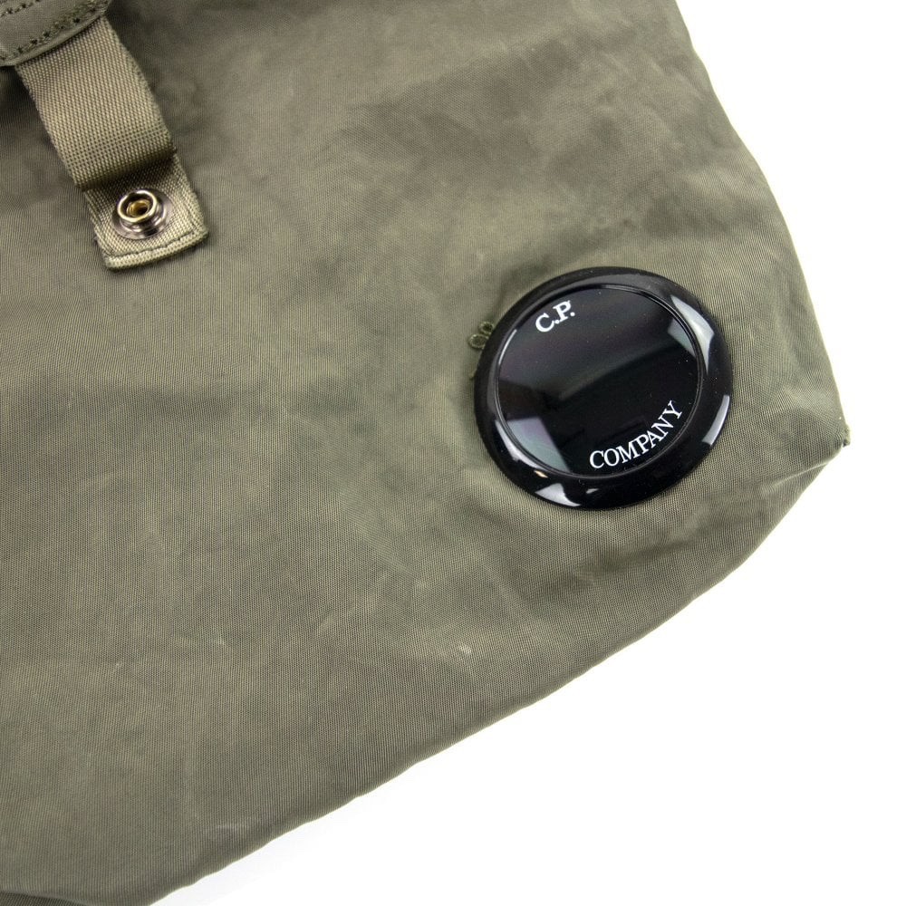 CP COMPANY – Nylon B Garment Dyed Messenger Lens Bag – Khaki / Bronze Green