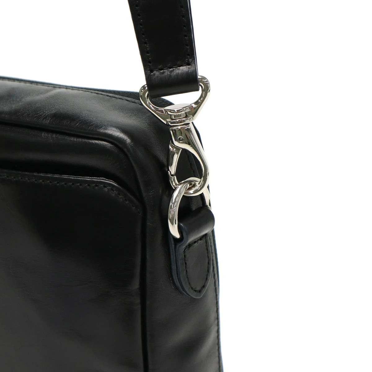 Ultima Tokyo Shoulder Bag, Libero Leather Bag 2-Way Shoulder Black or Brown