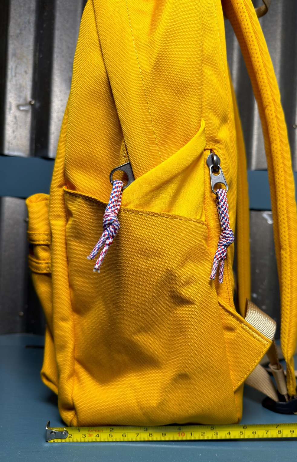 American Tourister UpBeat Backpack Yellow Canvas School Commute Bag Retro Travel