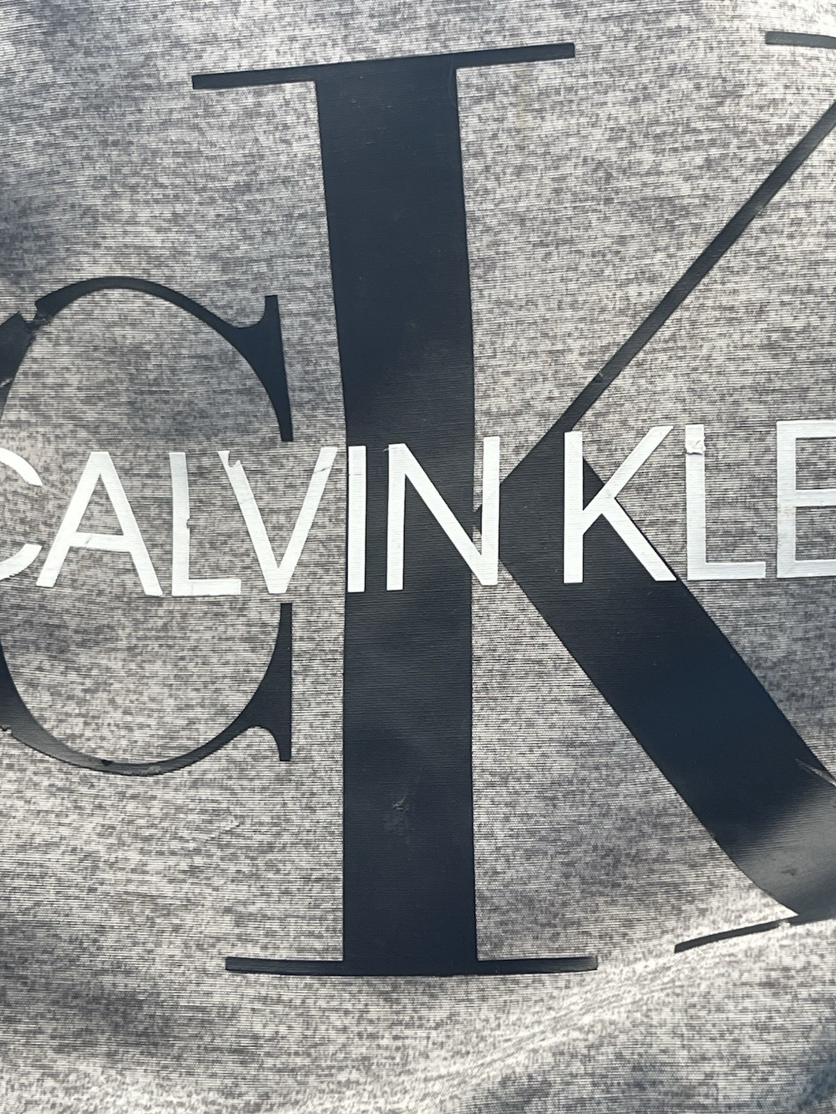 Calvin Klein Monogram Logo Back-To-School Jersey Backpack, Heather Denim Blue