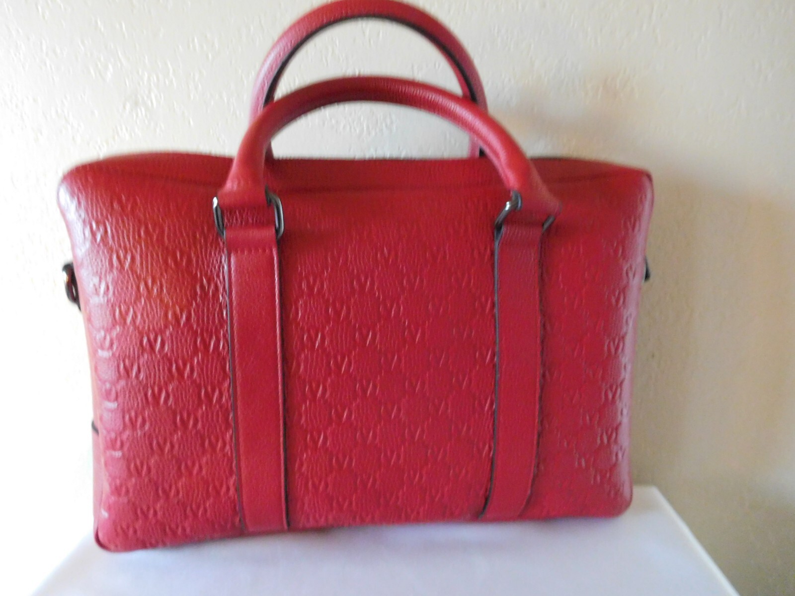 New Valentino Rolland Monogram Leather Messenger Bag~Style M2888GM-DMG-LP~ $1195