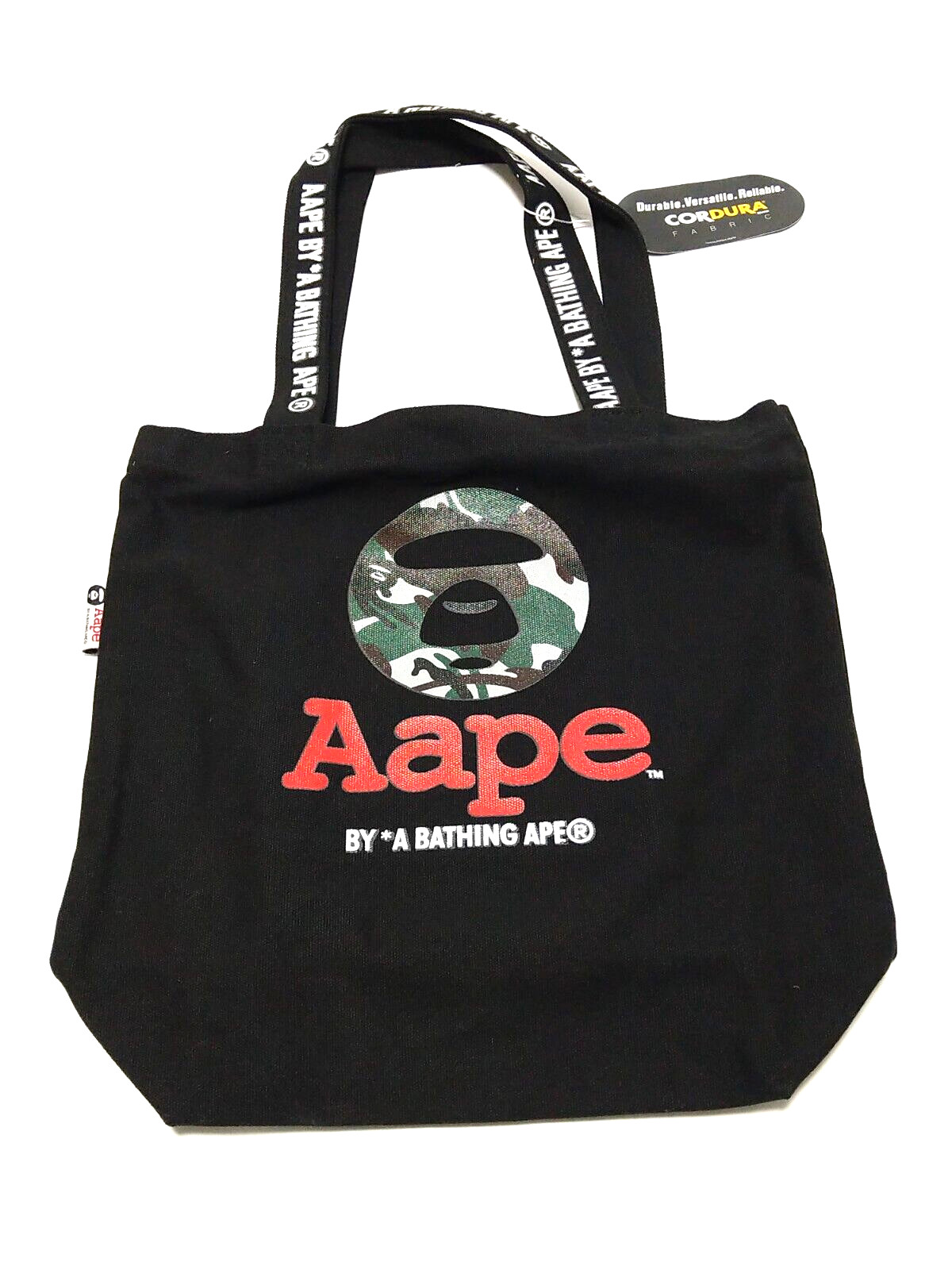 A BATHING APE Canvas Black Tote Bag Magazine Supplement BAPE
