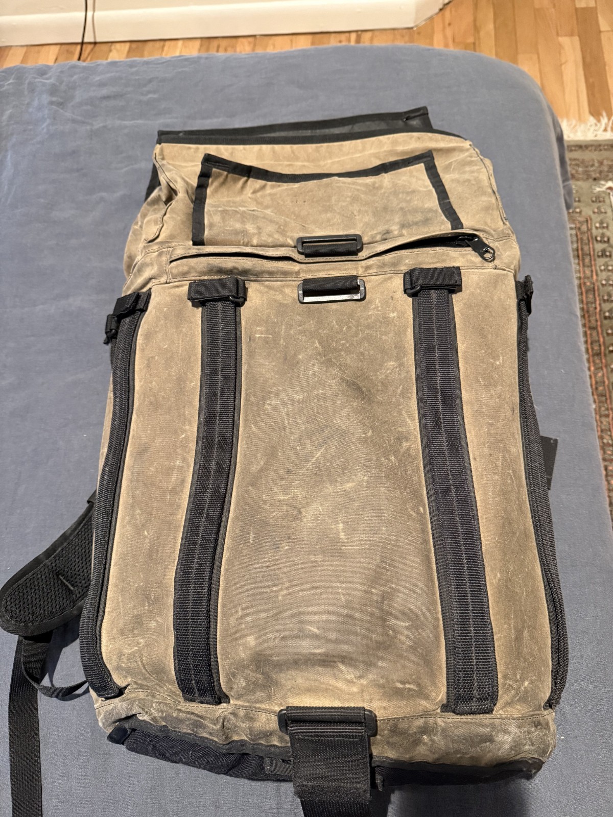 Mission Workshop R6 40L Tan Waxed Canvas Backpack Waterproof Arkiv Field Pack