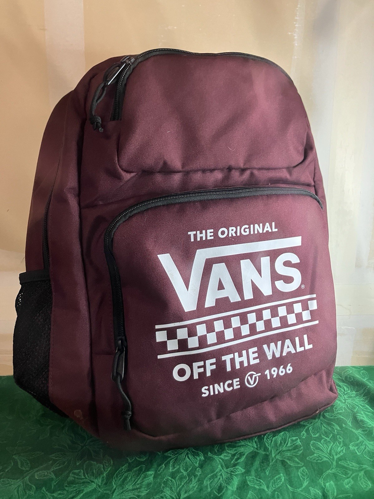 Vans Holden Backpack Port Royale Full Size 19” Bag Maroon Burgundy