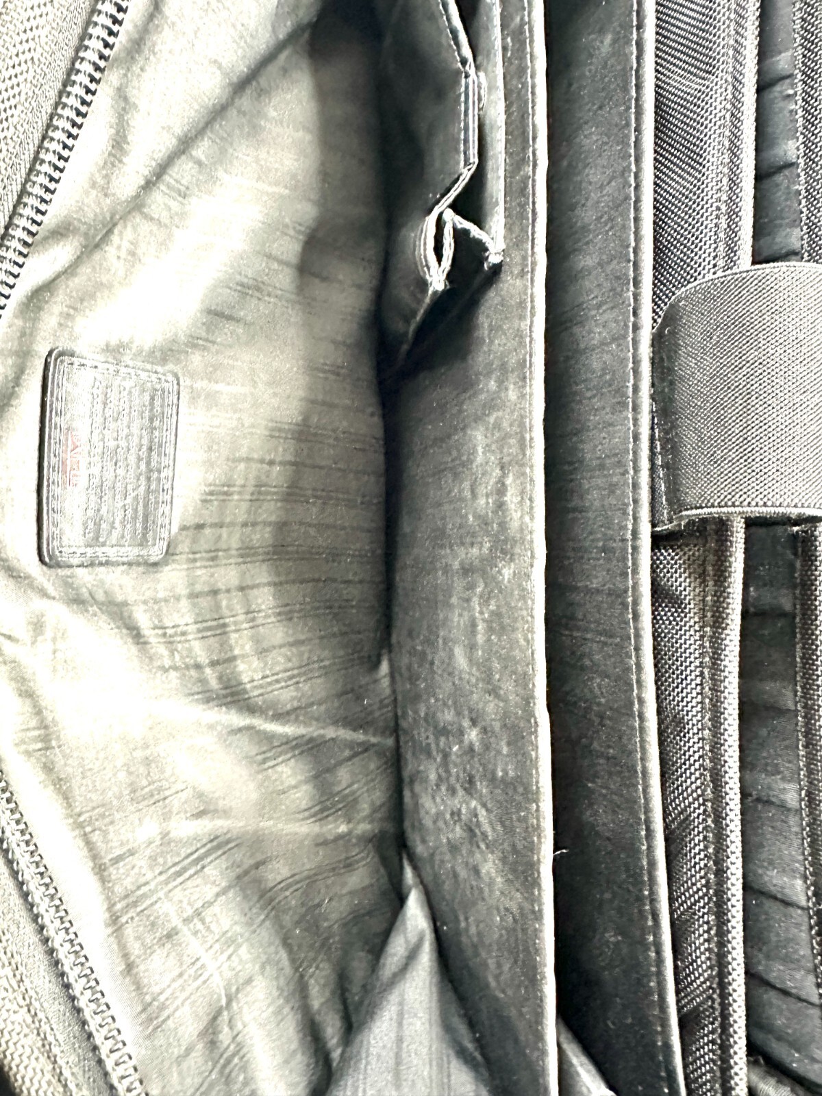 Tumi Black Ballistic Canvas Expandable Large Attaché Briefcase Laptop Bag Office