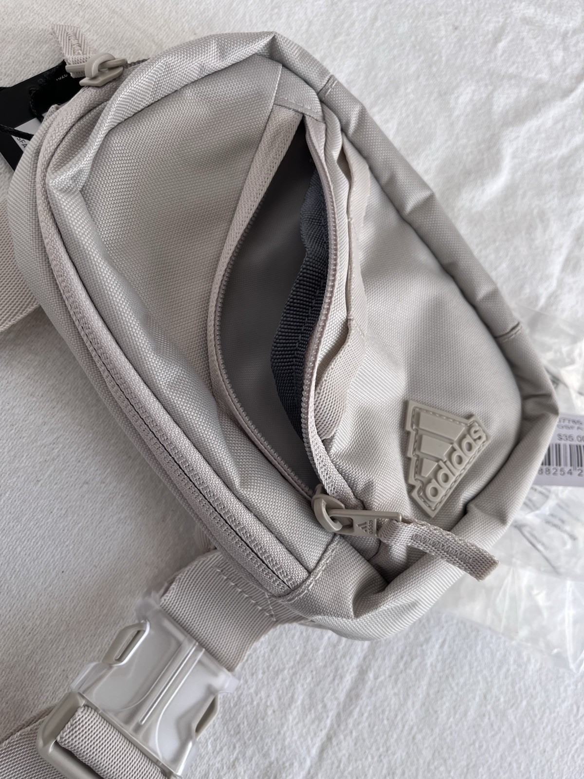 Adidas Crossbody Prime Mini Sling Wonder Aluminum Grey BNWT OSFA JJ778