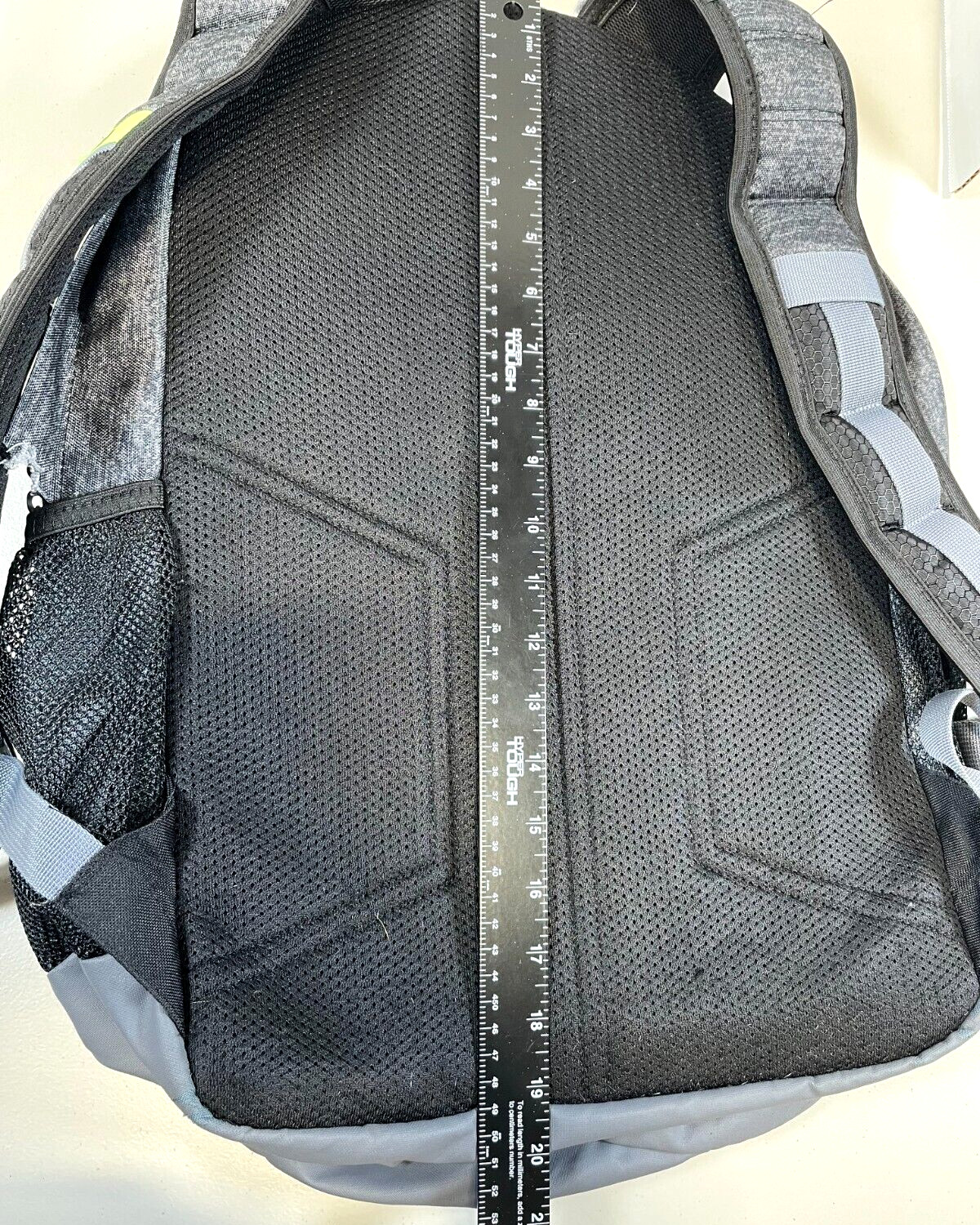 Adidas Prime V Backpack Gray Neon Green Multiple Pockets