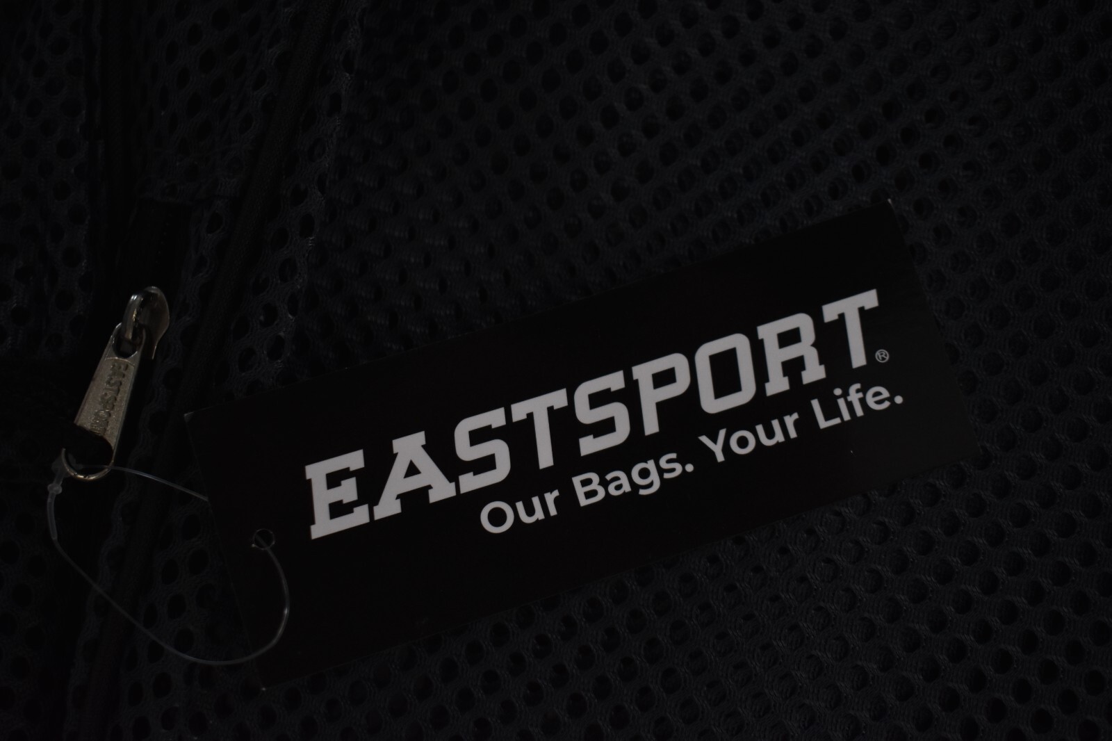 Eastport Nylon Mesh Dome Backpack Black Camo Design Book Bag Lightweight