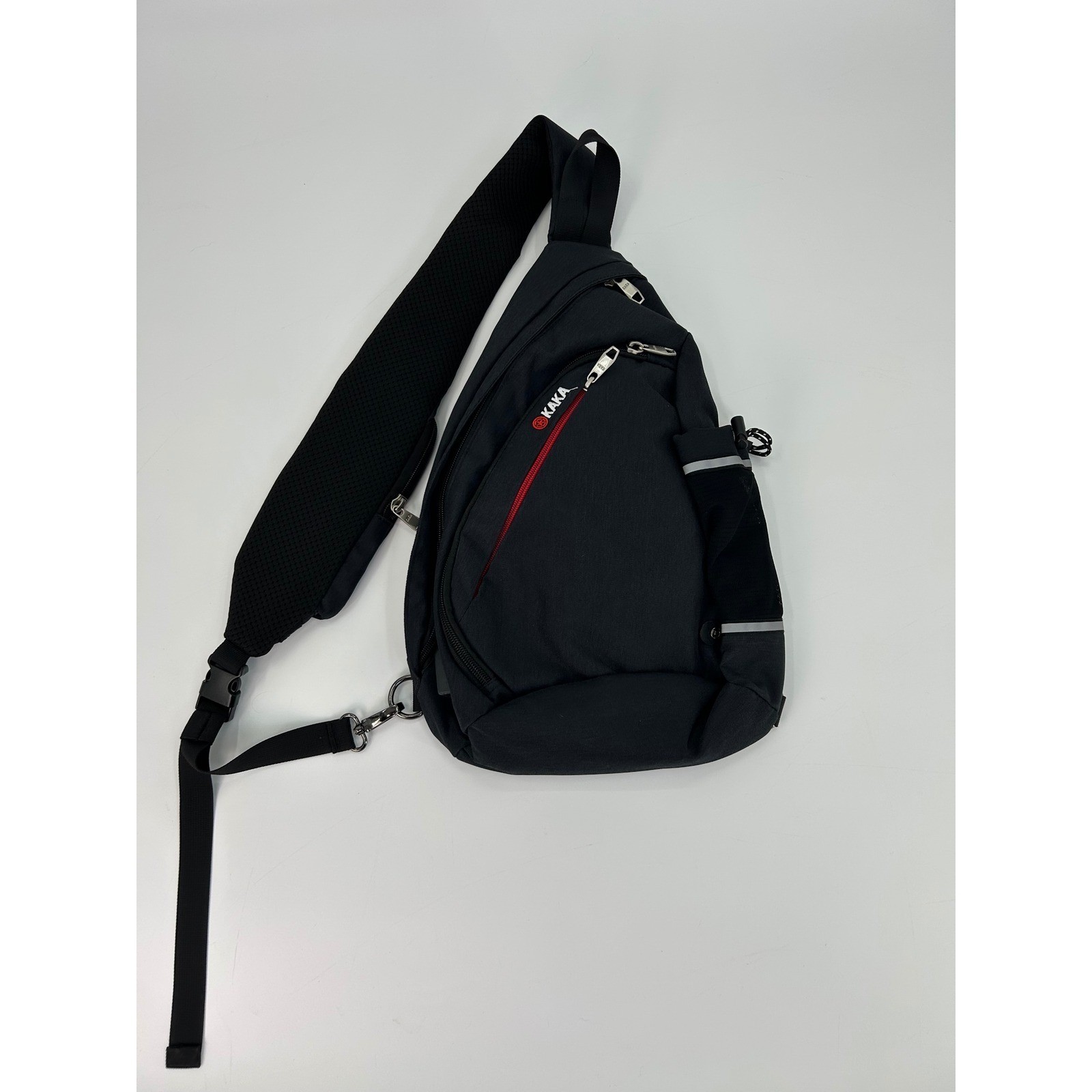 KAKA Sling Bag Crossbody Backpack RFID Proof Charcoal Gray Travel Hiking Mens