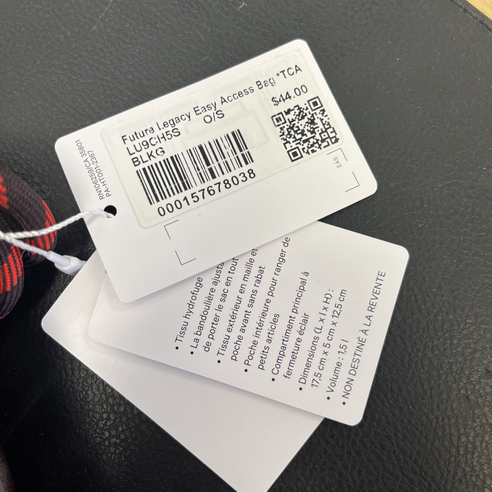 NWT! Team Canada x Lululemon Future Legacy Easy Access 1.5L Belt Bag Ripstop