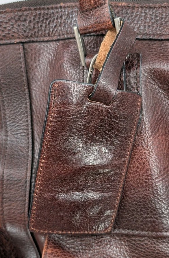 Pelle Studio Wilson Leather Duffle Bag Weekender/Carry On Shoulder Strap