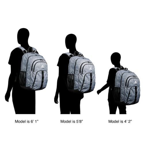 adidas Unisex Prime 6 Backpack, Jersey Onix Grey/Black/White, One Size