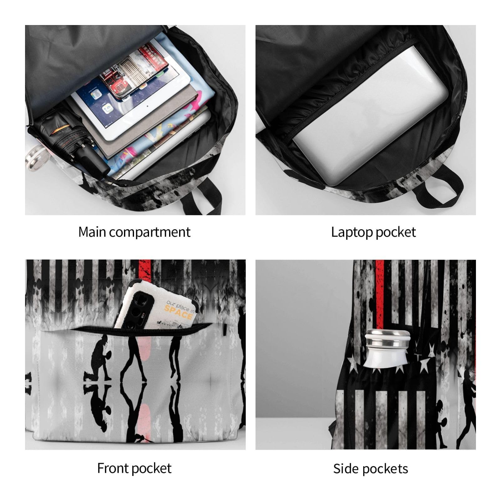 Baseball Backpack American FlagLaptop Backpacks Multipurpose Daypack For Men …