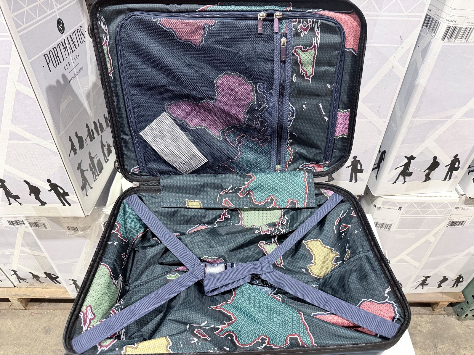 Ted Baker Flying Colours Hardside Trolley 4 Wheel Spinner, 20 Inch Carry On U1