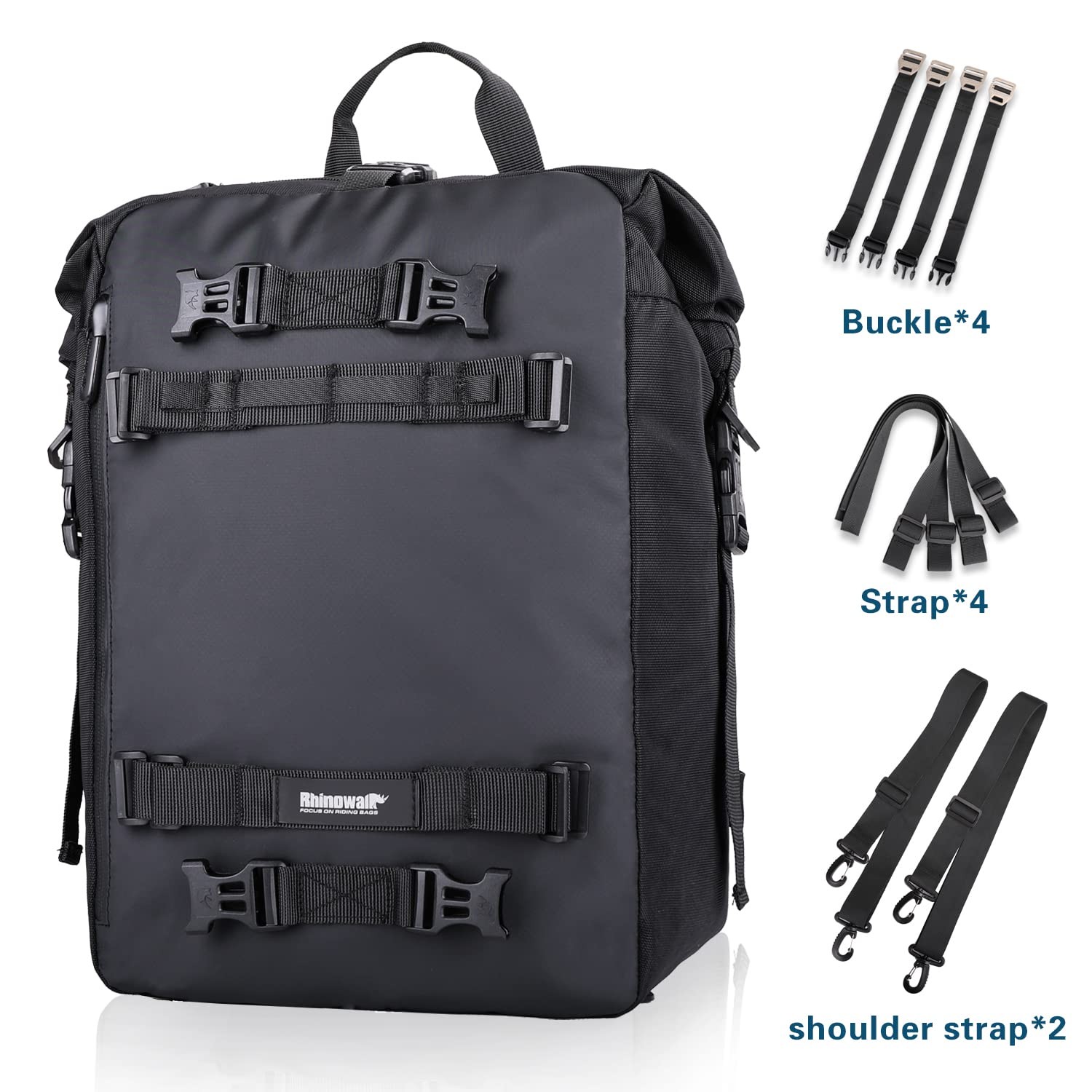 Waterproof Motorcycle Tail Bag 30L Modular Expandable – 2-in-1 to 4-in-1 Storage
