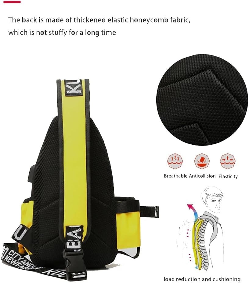 Fashion One-Shoulder Backpack Men’s Business Chest Bag Outdoor Casual Men’s Shou