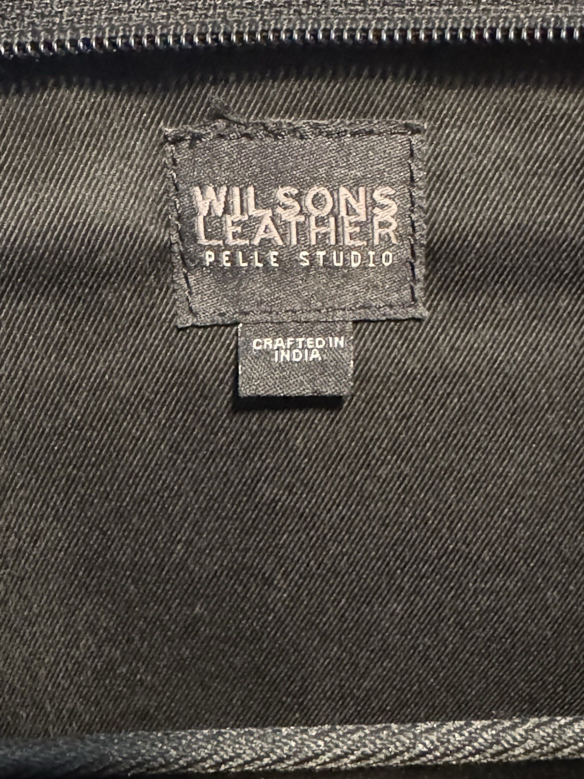 Wilson’s Leather Pelle Studio Black Briefcase Messenger Bag with Pockets & Strap