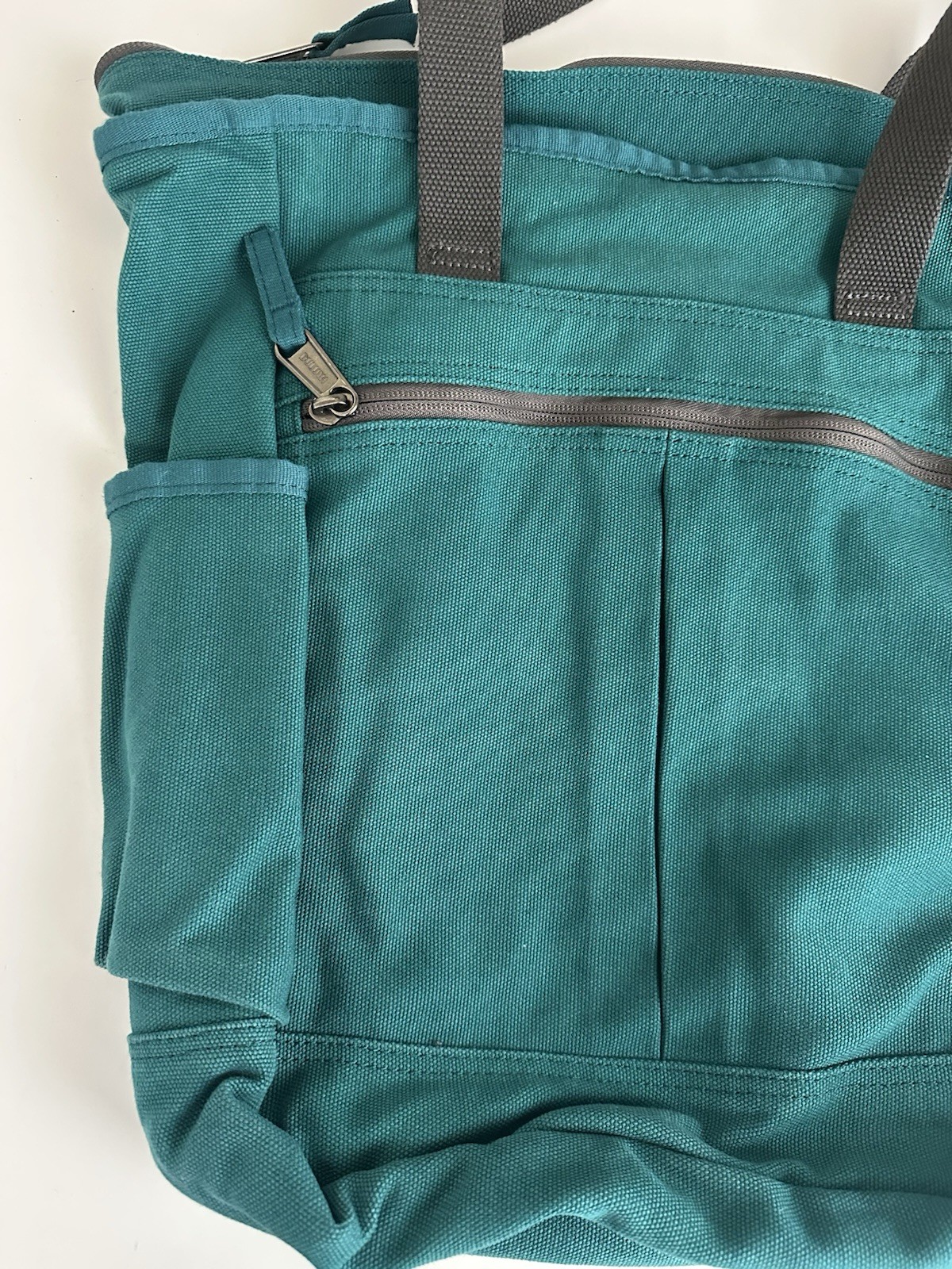Vintage Duluth Trading Company Blue Multi Pocket Canvas Work Bag