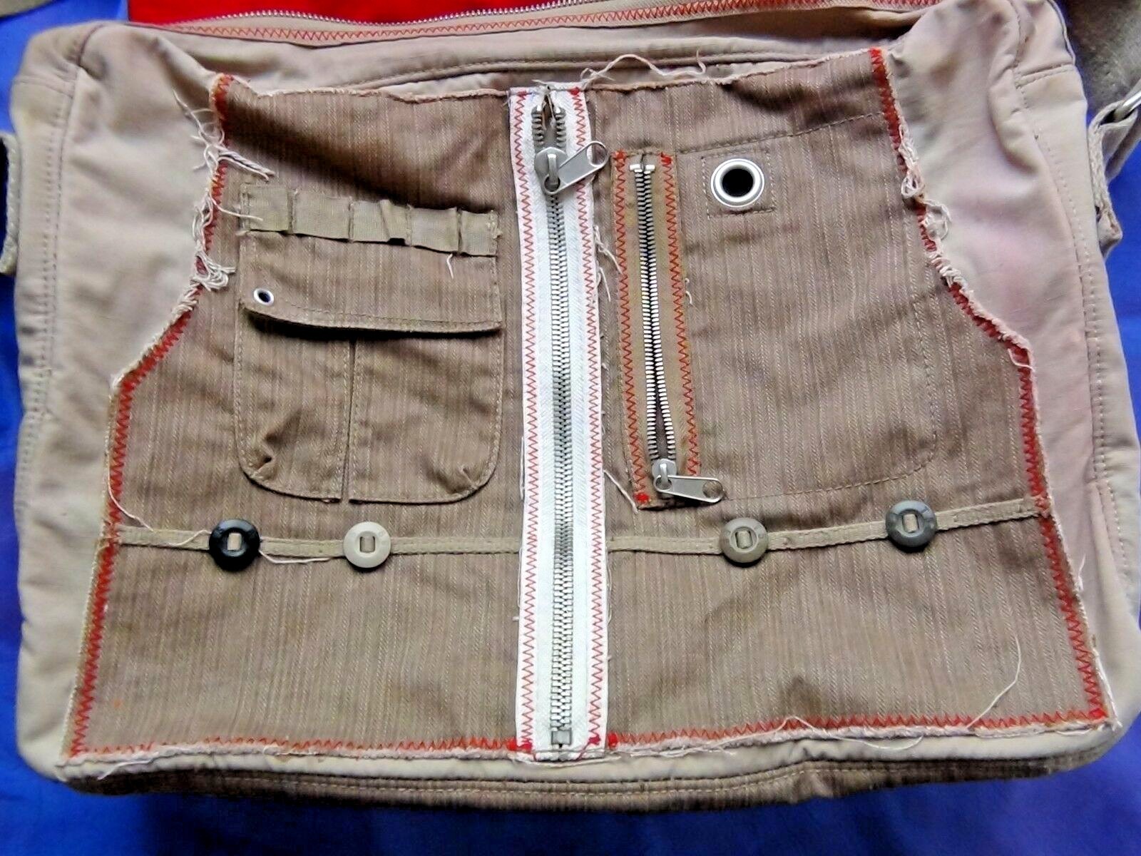 CANVAS Blend with Cross body Bag Messenger Bag Many Pockets Multicolor