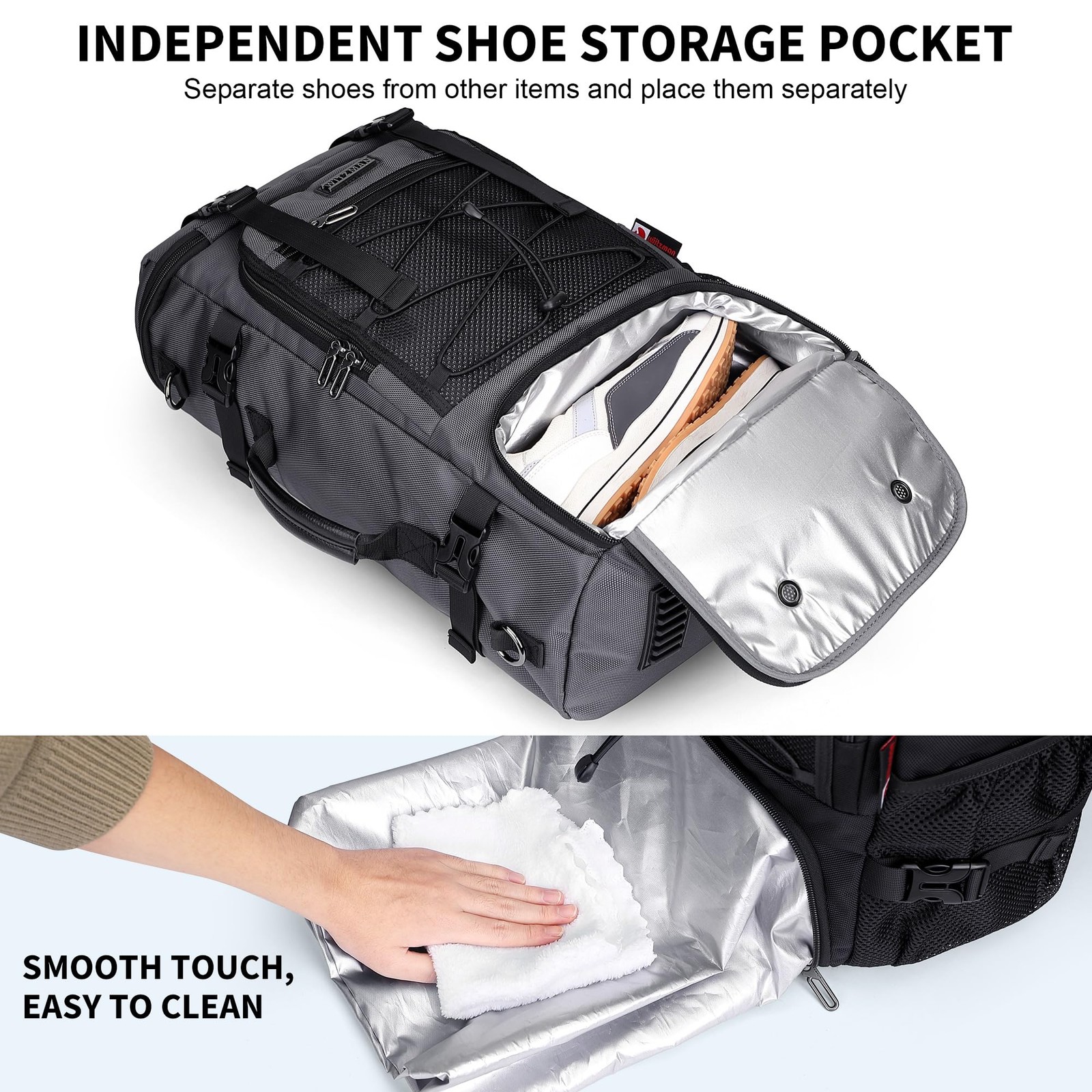 Travel Backpack for Men Large 3 in 1 Convertible Airline Approved Carry-on Lu…