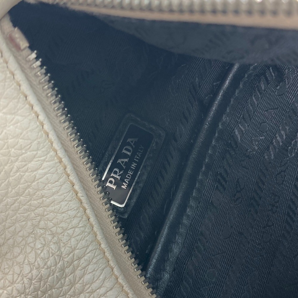 PRADA 2VZ098 triangle logo Cross Vitello Dino Leather Bag shoulder bag body bag