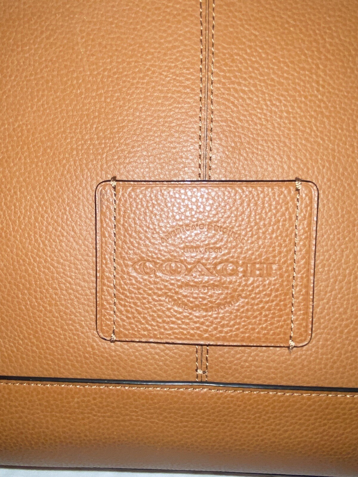 Coach Hudson Saddle Pebbled Leather Messenger Bag