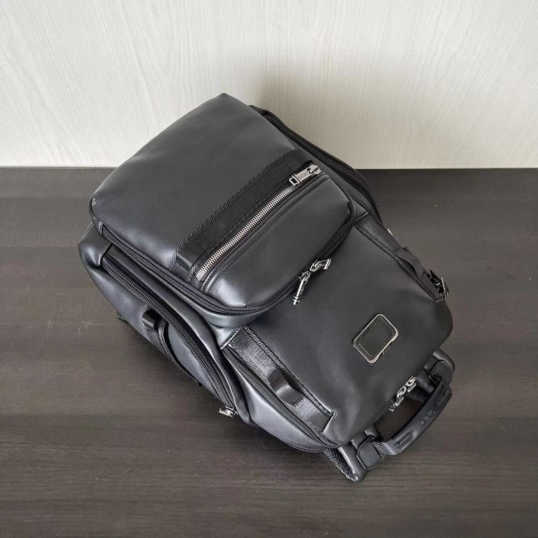 TUMI “Search” Fiber Leather Backpack New Waterproof