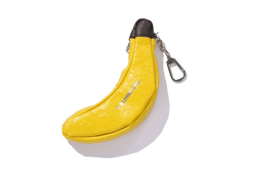 A Bathing Ape Solid Camo Banana Mini Pouch Yellow 1m30-190-016