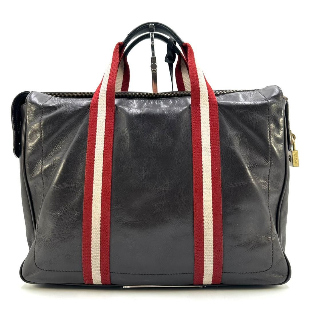 Authentic Bally Business Tote Bag 28cm Leather Brown Men’s Office Bag