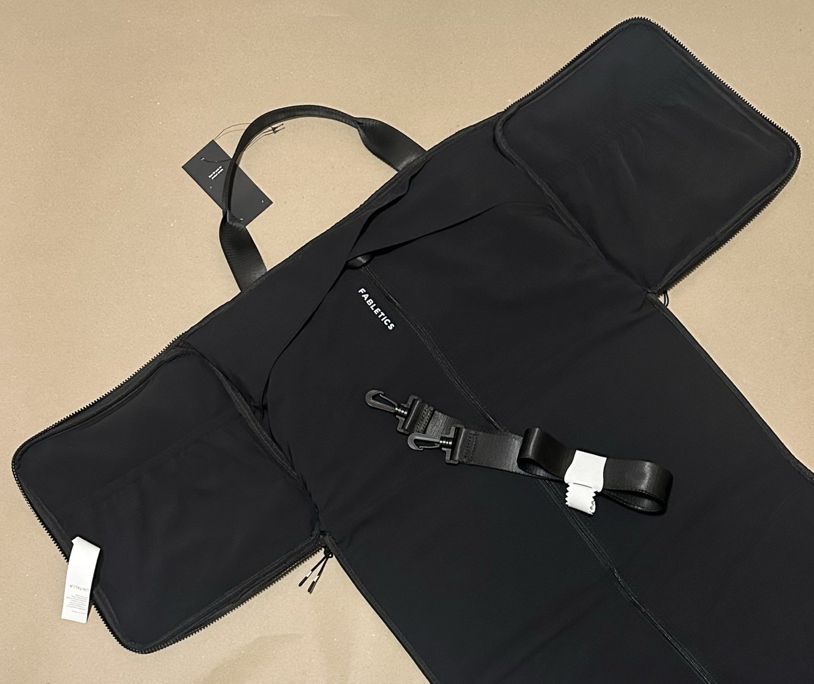 Fabletics The Convertible Travel Duffel Gym Travel Bag Black New