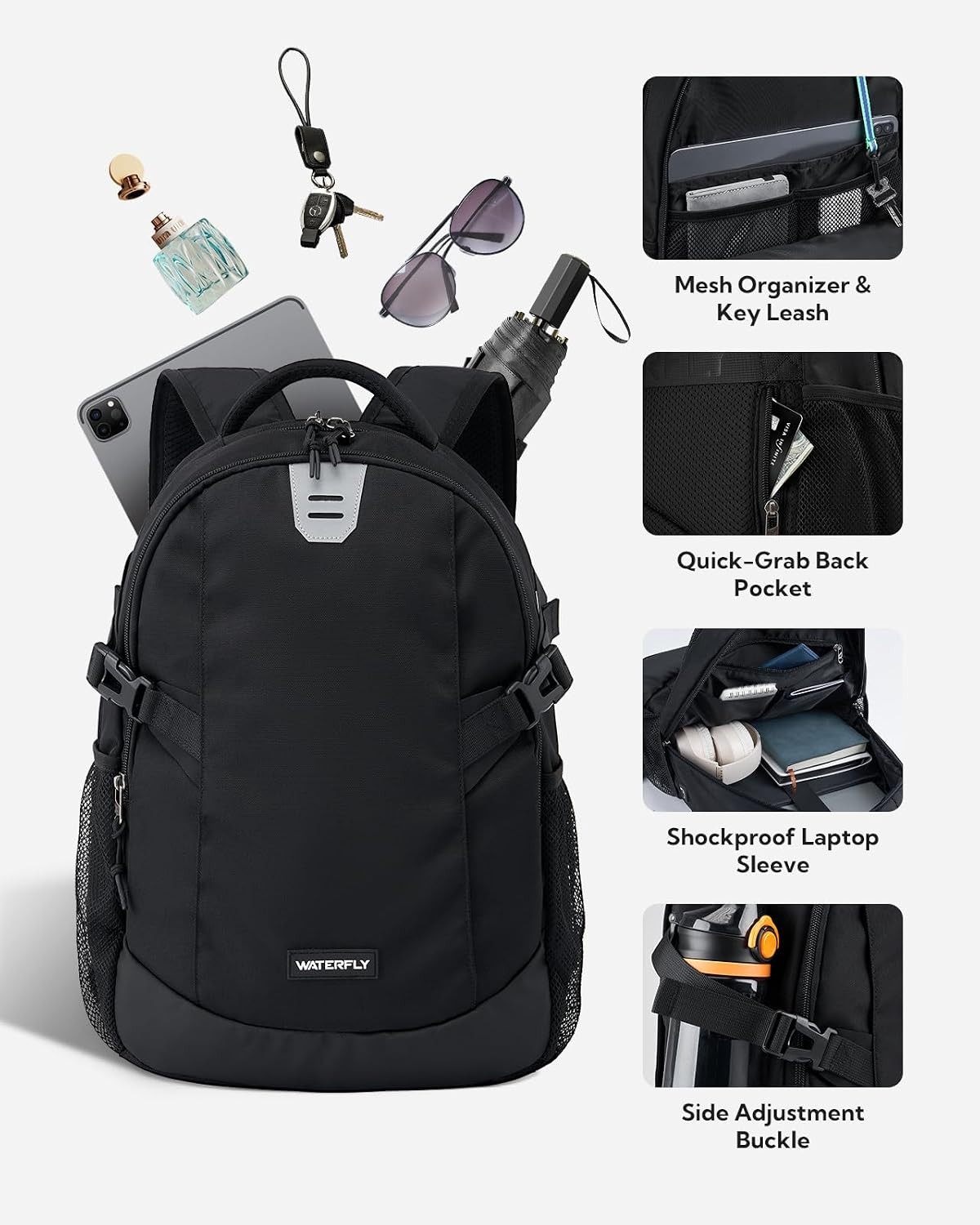 Small Casual Travel Backpack: 20L for Men Women Work Commuter Everyday