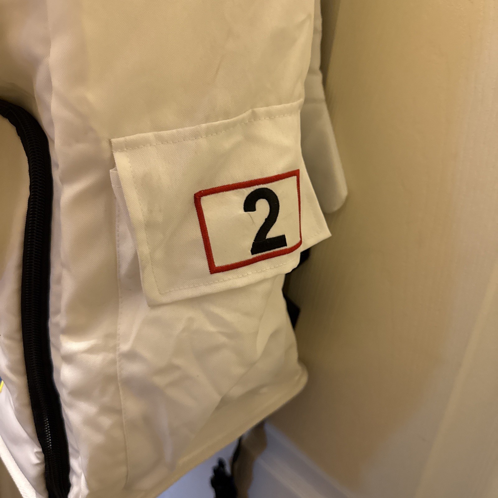 Aeromax Jr. Astronaut Backpack, White, NASA patches Adults/Childrens