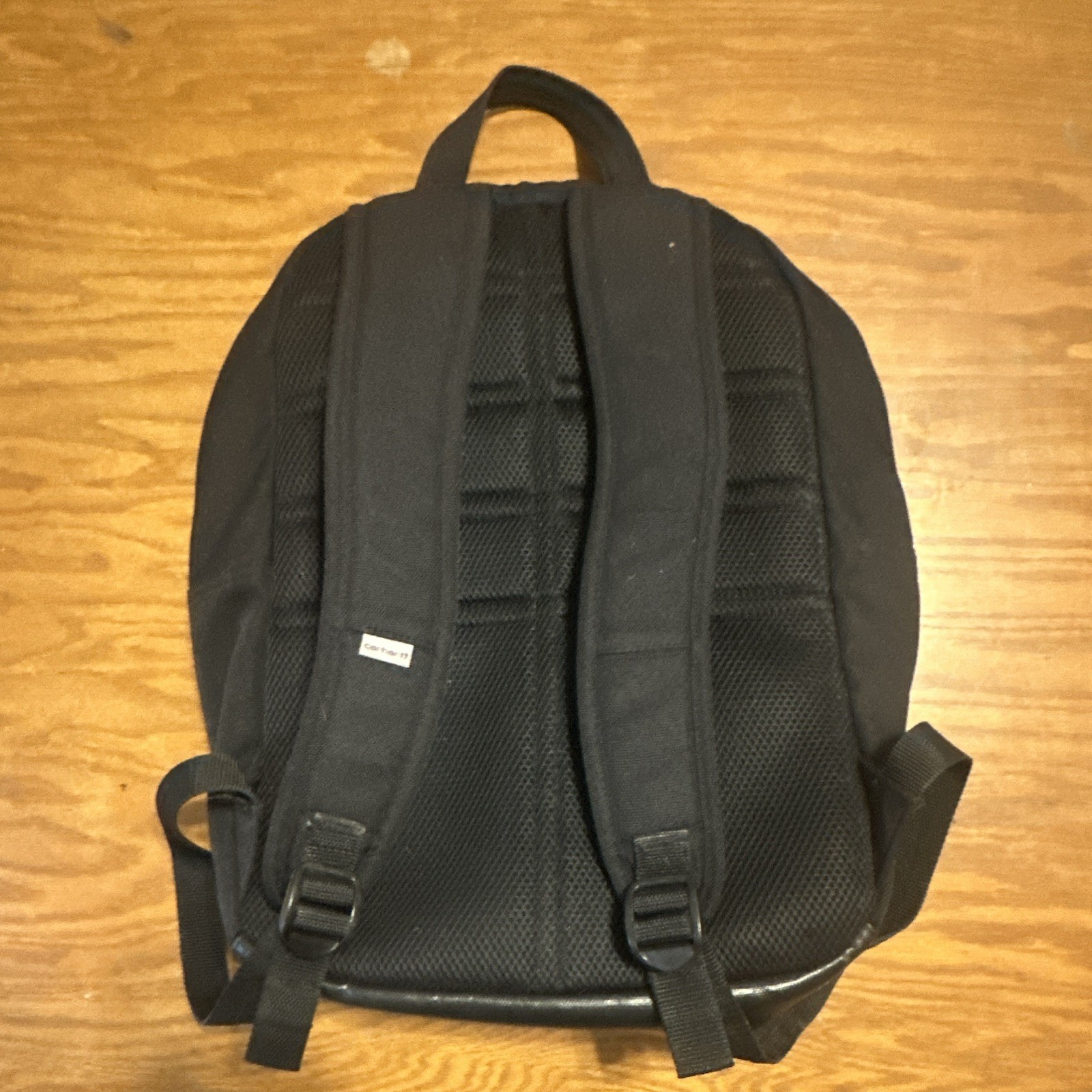 Carhartt Men’s Black Backpack Zip Closure Adjustable Straps Pockets Work