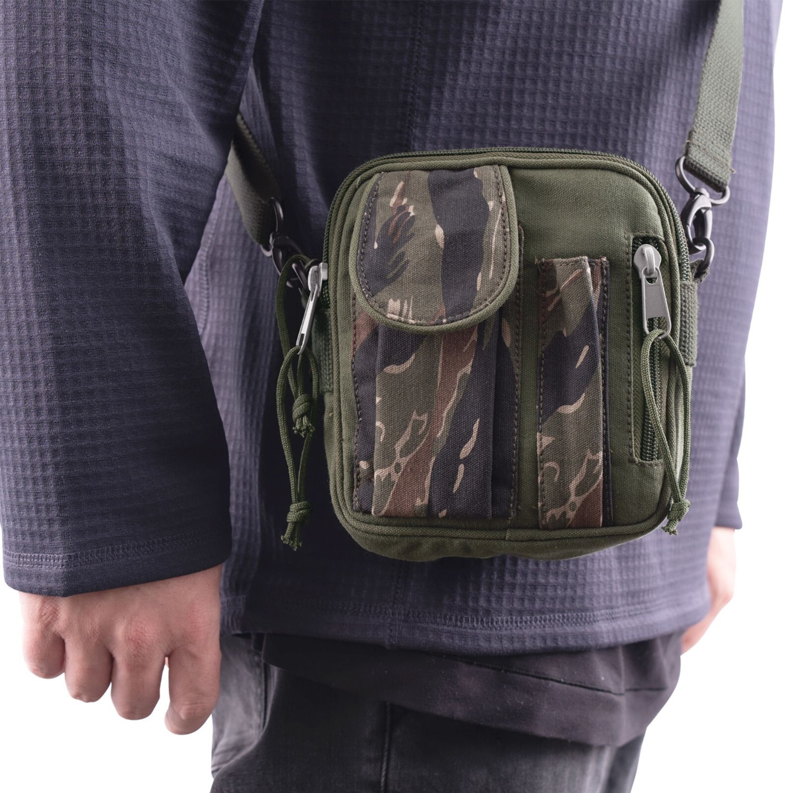 Tactical Organizer Shoulder Pouch Camo Field Bag Mini Purse Travel Camping