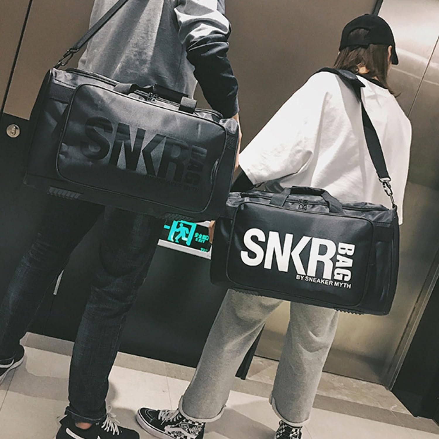 Sneaker Duffel Travel Bag for Men Women, Waterproof Basketball Shoe Bags