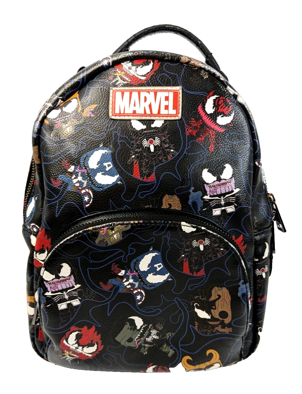 Loungefly x Marvel Venomized Superheroes Funko Pop! Black 2021 Mini Backpack