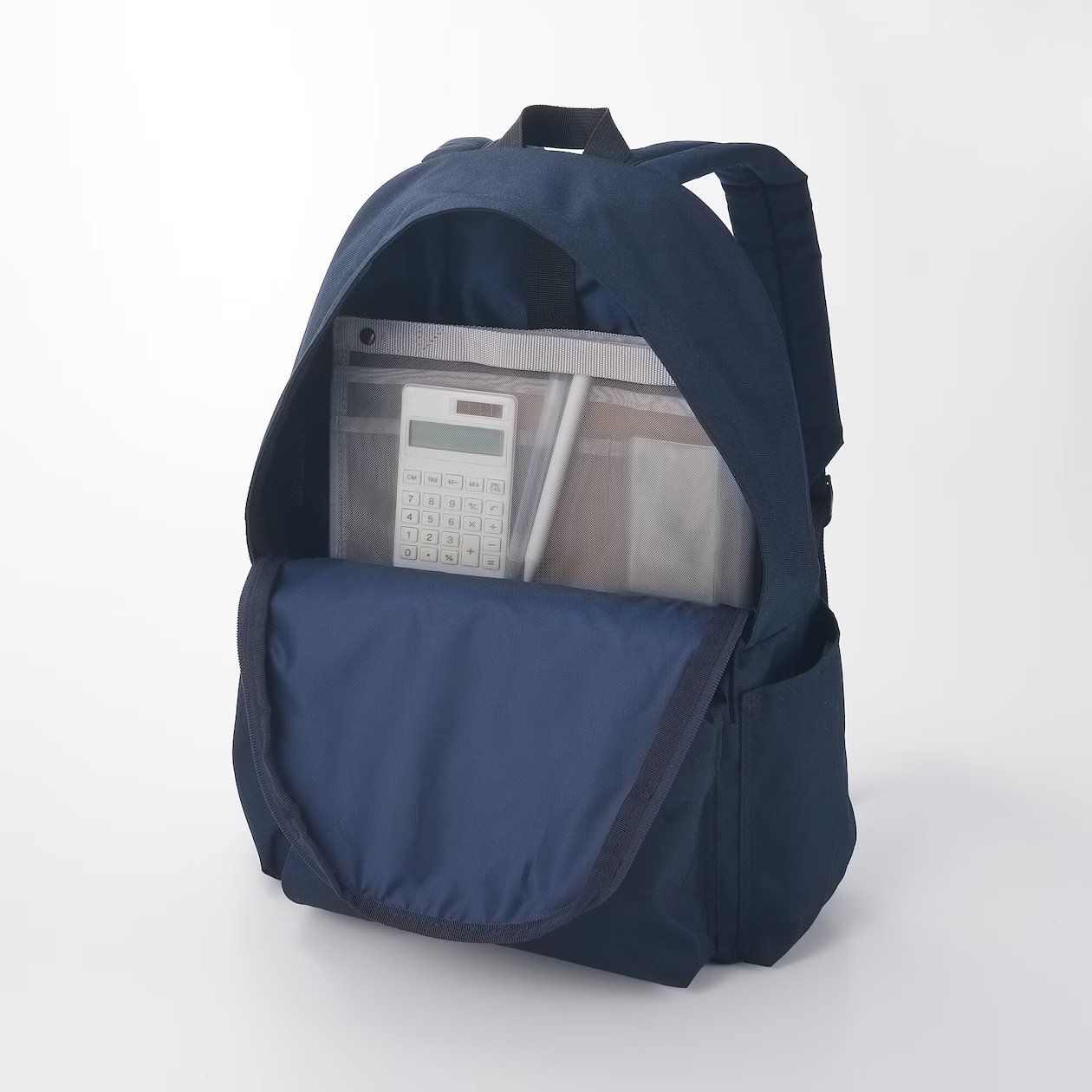 MUJI 20L Black Water Resistant Backpack with Laptop Pocket Japan import