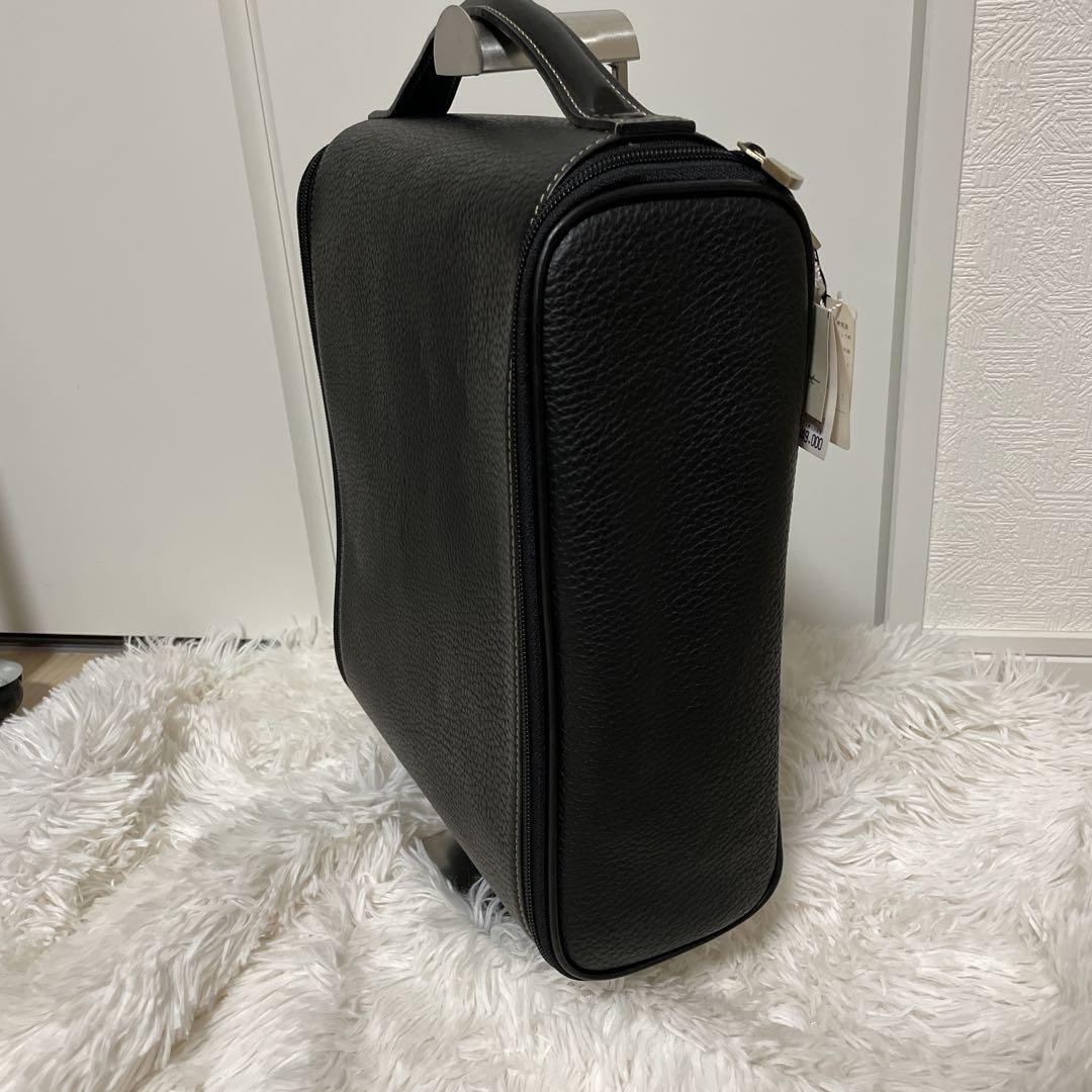 Dunhill Black Leather Briefcase Business Bag 38cm