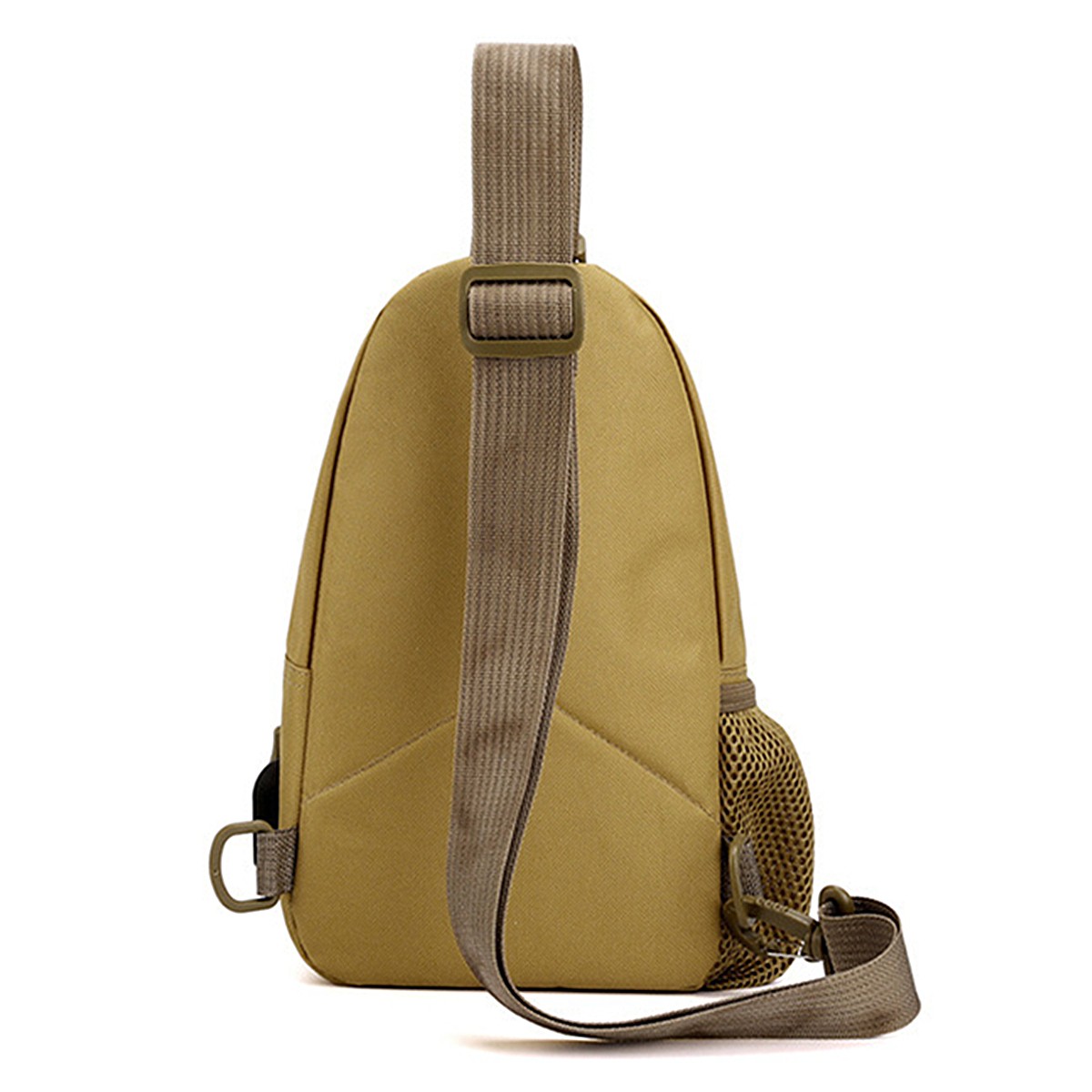 Multiple Layers Canvas Men’s Cross-body Sling Bag Leisure Chest Bag Shoulder Bag