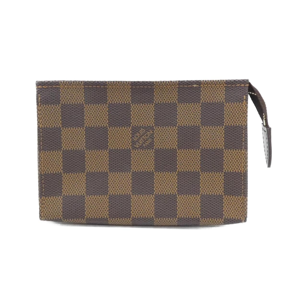 Authentic Louis Vuitton Damier Poche Toilette 5.9″ Pouch N47546 #230-000-230…