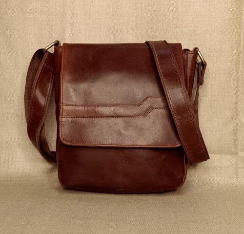9 In Buffalo Leather Crossbody Sling Bag Purse Satchel Handbag Messenger Bags