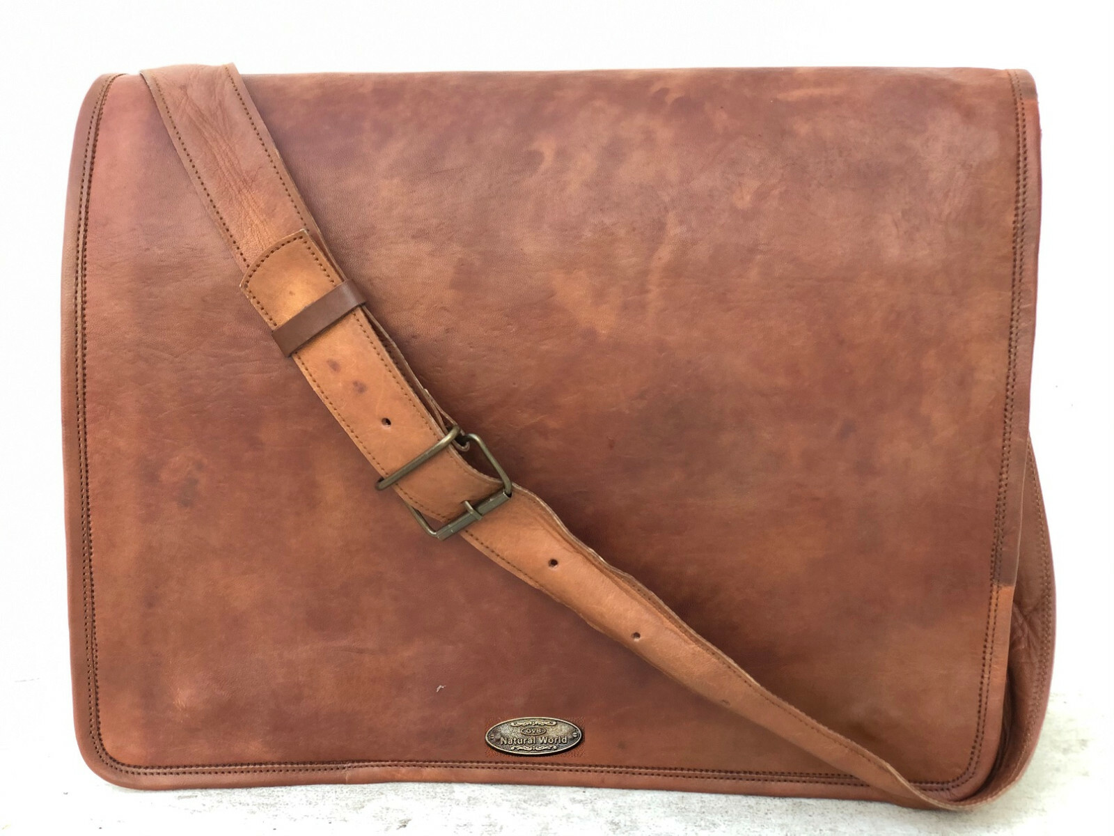 Men’s Pure HIde Laptop Messenger Shoulder Briefcase Satchel Bag