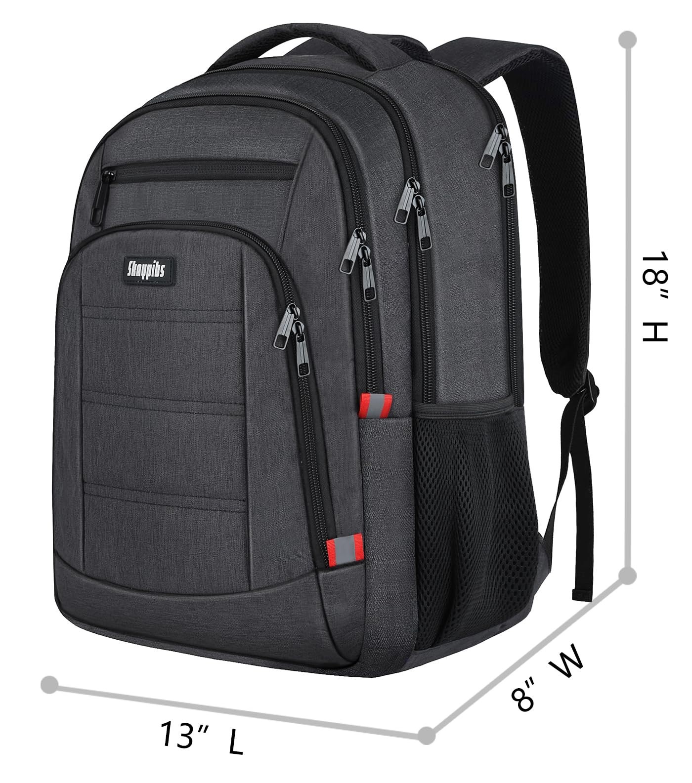 Water Resistant Laptop Backpack for Men & Boys, Travel School Bookbag 15.6